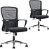 Кресло компьютерное SitZone U-069B, сетка, ткань, черный, 2 шт/упак
