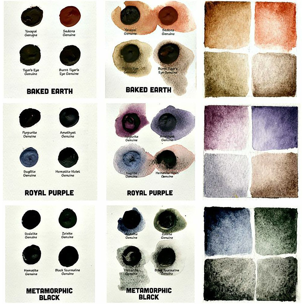 Набор цветовых карт Daniel Smith "Mineral Marvels", 36 цветов - 3