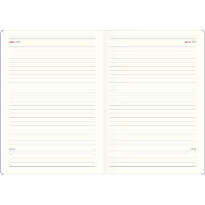 Ежедневник недатированный InFolio "Pear", A5, 192 страницы, линованный, оранжевый, черный - 6