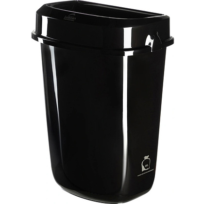 Корзина для мусора Luscan Prof Etalon, 32 л, с крышкой, черный