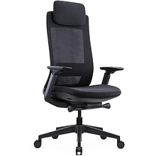 Кресло компьютерное SitZone E-VL002A, сетка, ткань, пластик, черный