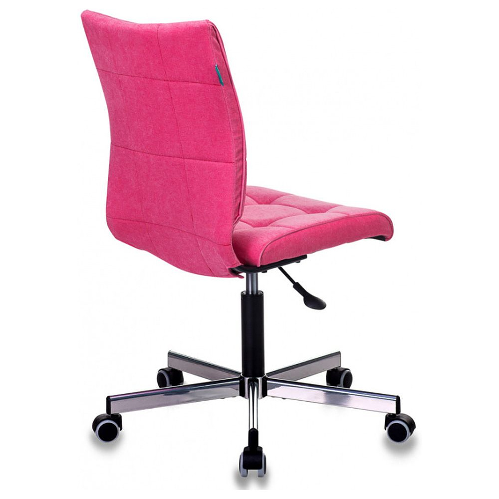 Кресло для персонала "Бюрократ СH-330M/VELV", ткань, металл, розовый - 3