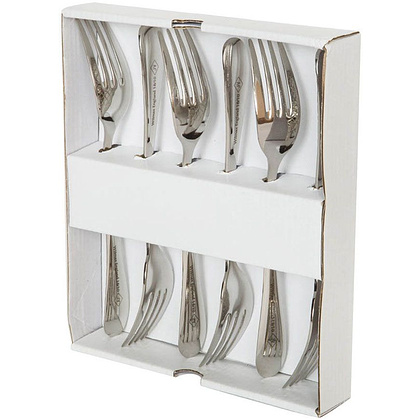 Набор вилок столовых "WL-999202/6C", 20 см, 6 шт, серебристый