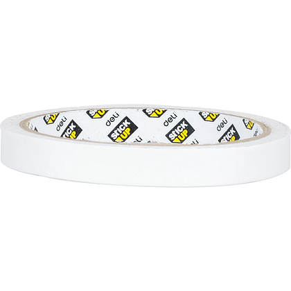 Клейкая лента двусторонняя "Deli", 12x9.1 мм/м, белый - 3