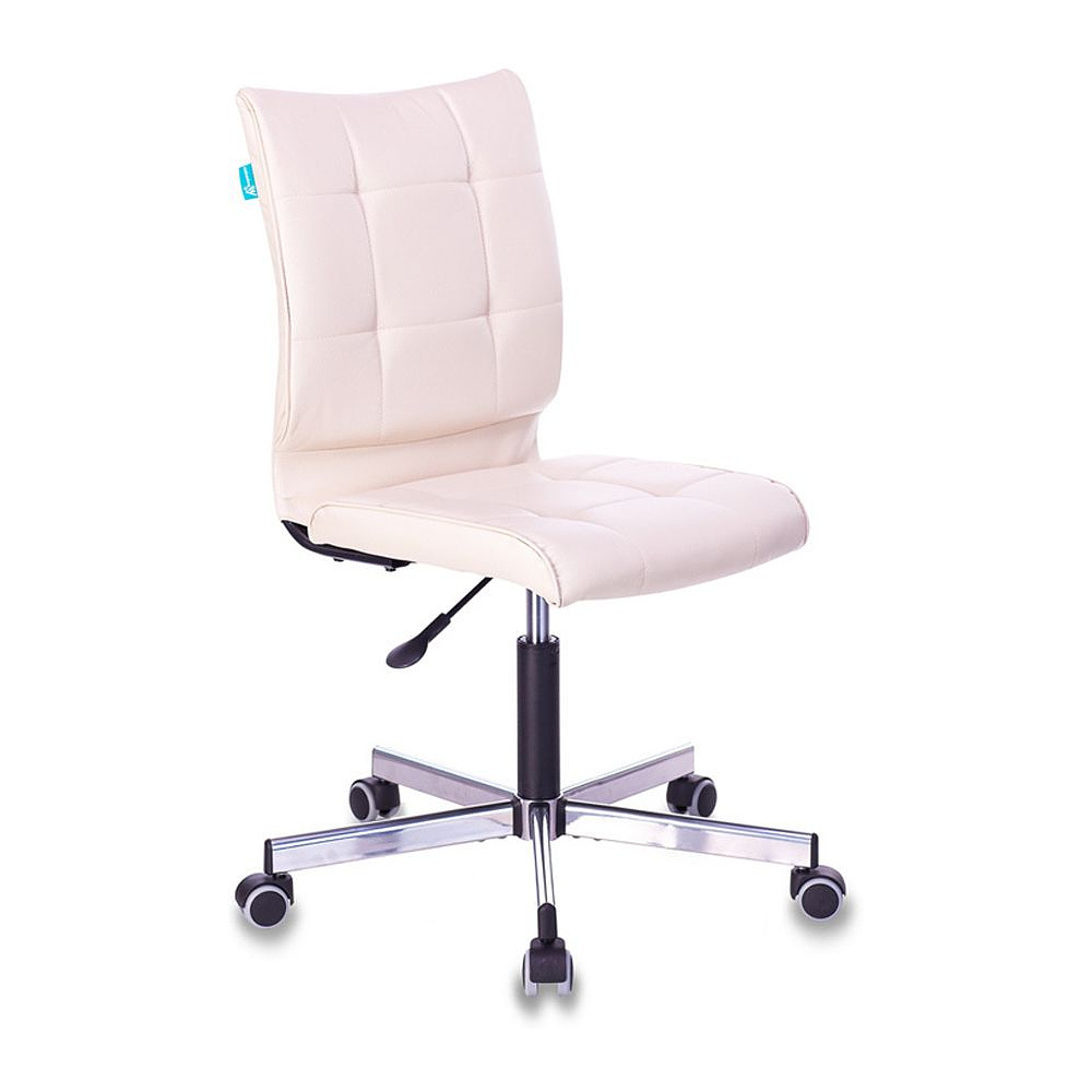 Кресло для персонала "Бюрократ CH-330M", экокожа, металл, бежевый