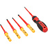 Набор отверток диэлектрических Deli YS DL510107, 7 предметов, красный, желтый