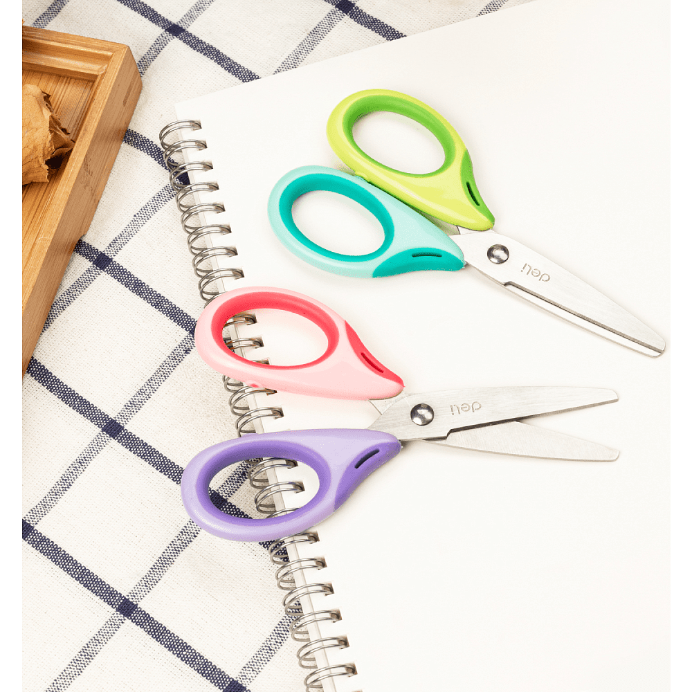 Ножницы "Deli 6068", 13.5 см, ассорти - 3