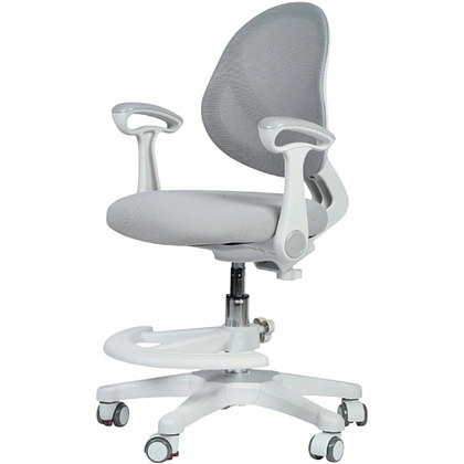 Кресло детское YOKA YC-2 Lenny, сетчатая ткань, серый, пластик, белый - 2