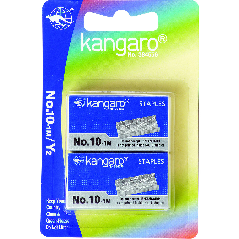 Скобы в блистере, №10, 2000 шт, металлик