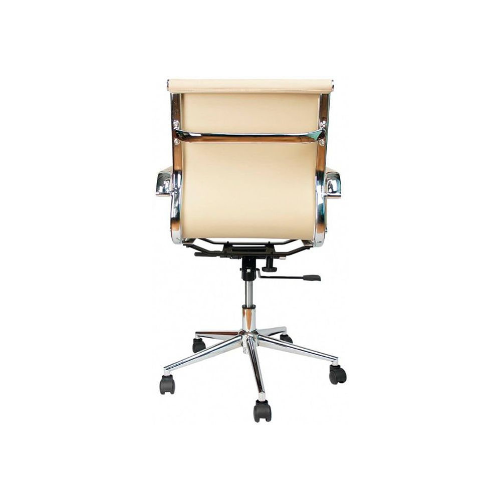 Кресло для руководителя EVERPROF "Leo", экокожа, металл, бежевый - 5