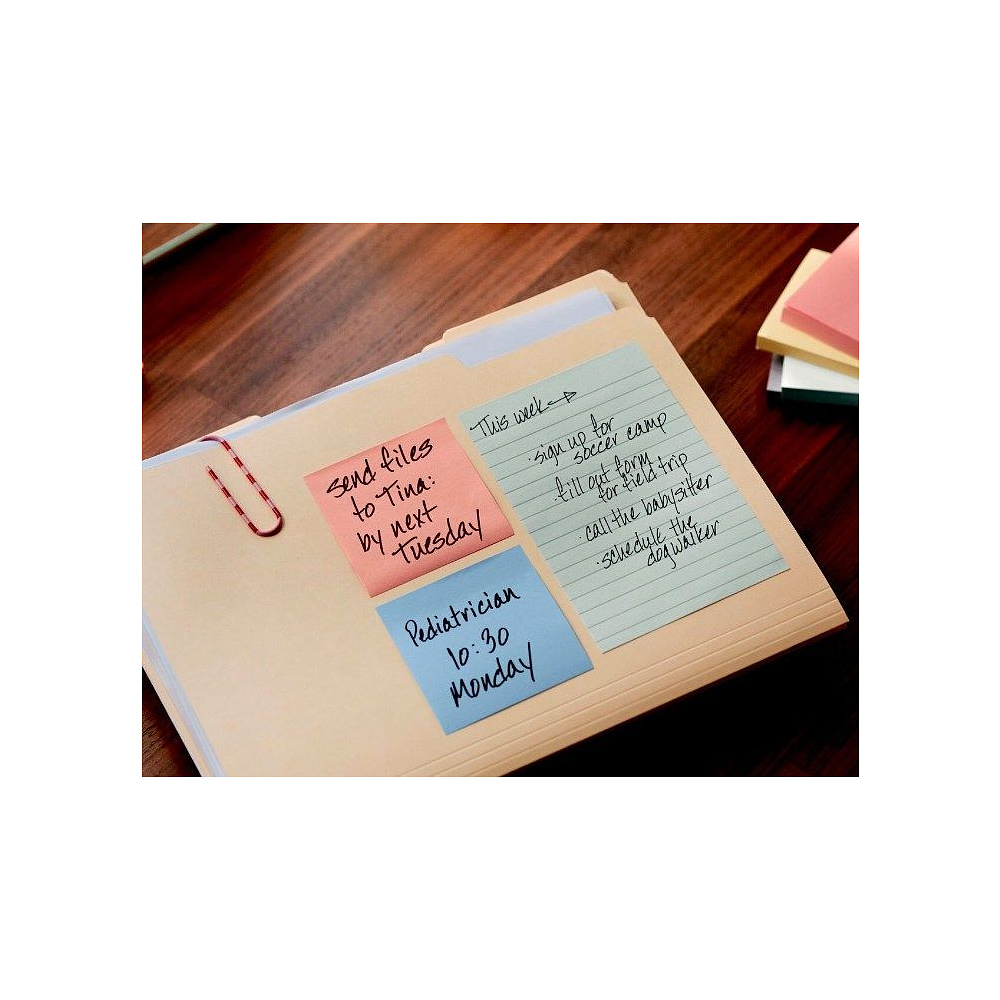 Бумага для заметок на клейкой основе "Post-it Basic", 76x76 мм, 100 листов, голубой - 2