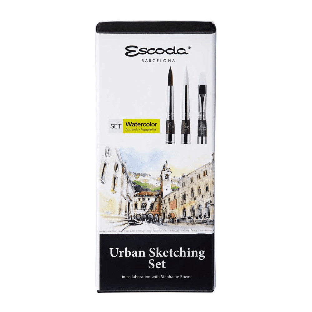 Набор кистей "Escoda. Urban sketching set", 3 шт, складные  - 2