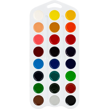 Краски акварельные "Я - Художник!", 24 цвета, пластик, белый - 3