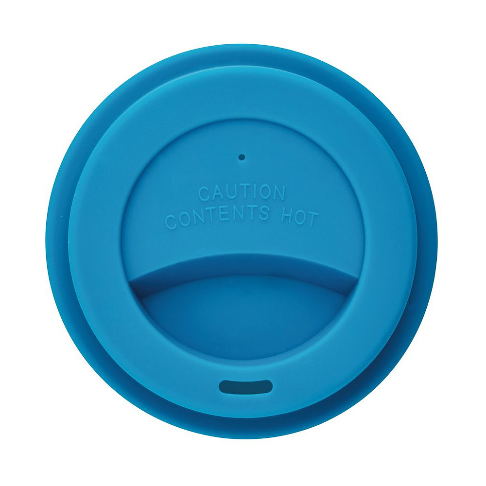 Стакан биоразлагаемый "P432.88", 350 мл, белый, синий - 2