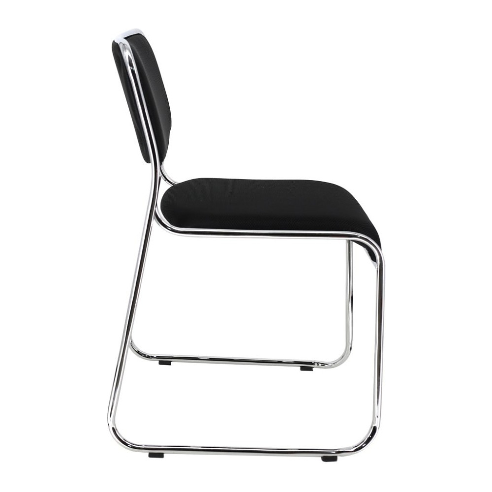 Стул для посетителей EVERPROF "Fix", ткань, металл, черный - 3