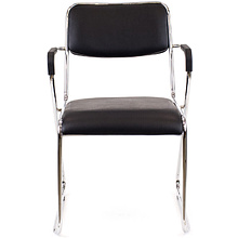 Стул для посетителей EVERPROF "Fix Plus", кожзам, металл, черный