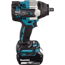 Аккумуляторный гайковерт MAKITA DTW700RT1J, 18 В, 700 Нм, 1/2", 5.0Ачx2, MakPac 2