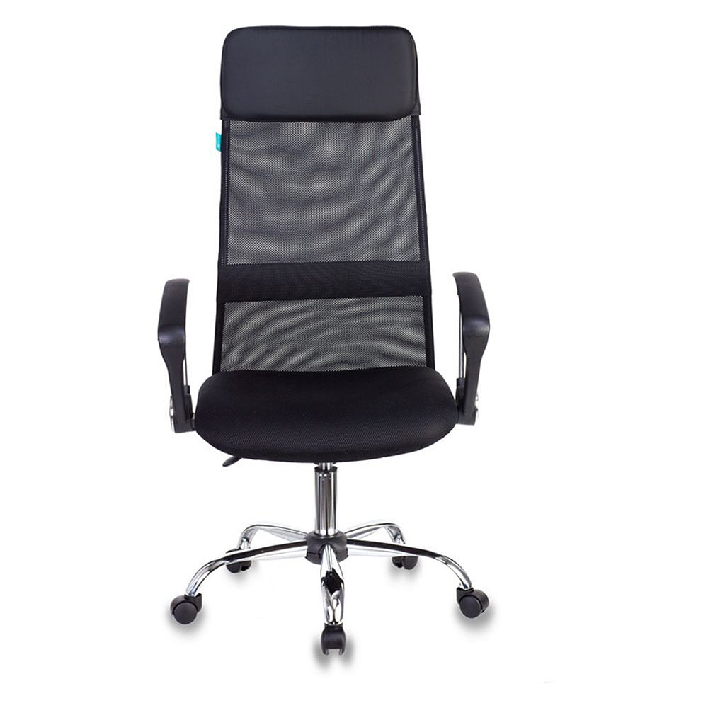 Кресло для руководителя Бюрократ "KB-6N/SL/B", сетчатая ткань, хром, черный - 2