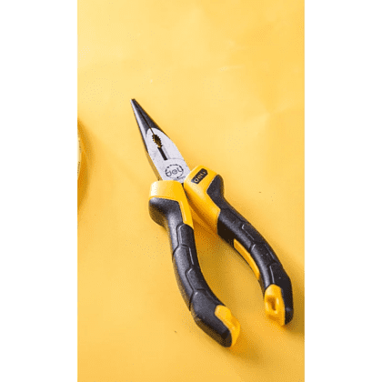 Длинногубцы Deli YS EDL2106Z, 160 мм, 2-х компонентные рукоятки - 2