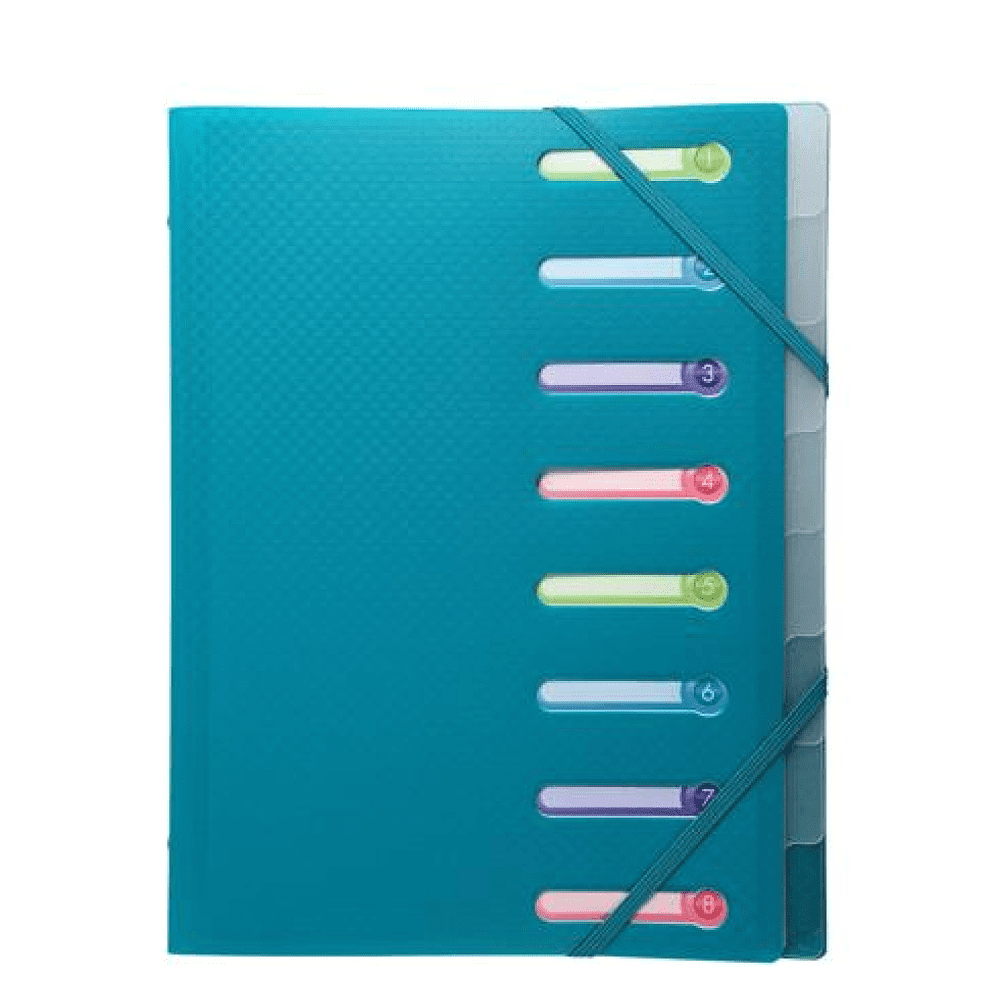 Папка на резинках "Opak", 10 мм, пластик, ассорти - 2