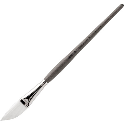 Кисть "Escoda Perla 1436", синтетика белая, даггер лайнер, №1/4
