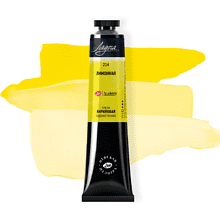 Краски акриловые Ладога, 214 желтый лимонный, 46 мл, туба