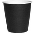 Стакан картонный, 100 мл, 1 слой, 50 шт/упак, черный
