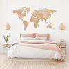 Пазл деревянный "Карта мира" одноуровневый на стену,  XL 3143, 72х130 см - 3