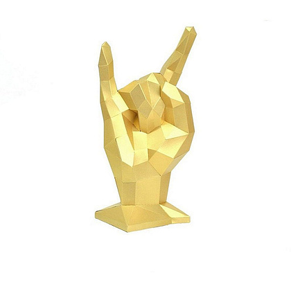 Набор для 3D моделирования "Жест Коза", золотой