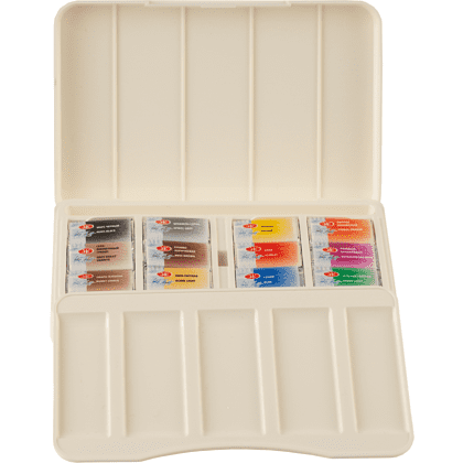 Краски акварельные "Белые ночи анималистика", 12 цветов, кюветы - 4