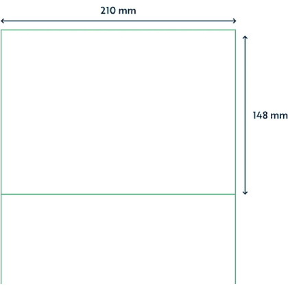 Самоклеящиеся этикетки универсальные "Rillprint", 210х148 мм, 25 листов, 2 штуки, полупрозрачный - 3