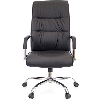 Кресло для руководителя Everprof "Bond", экокожа, хром, черный - 2