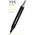 Маркер перманентный двусторонний "Sketchmarker Brush", Y95 ванильный