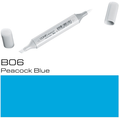 Маркер перманентный "Copic Sketch", B-06 синий павлин