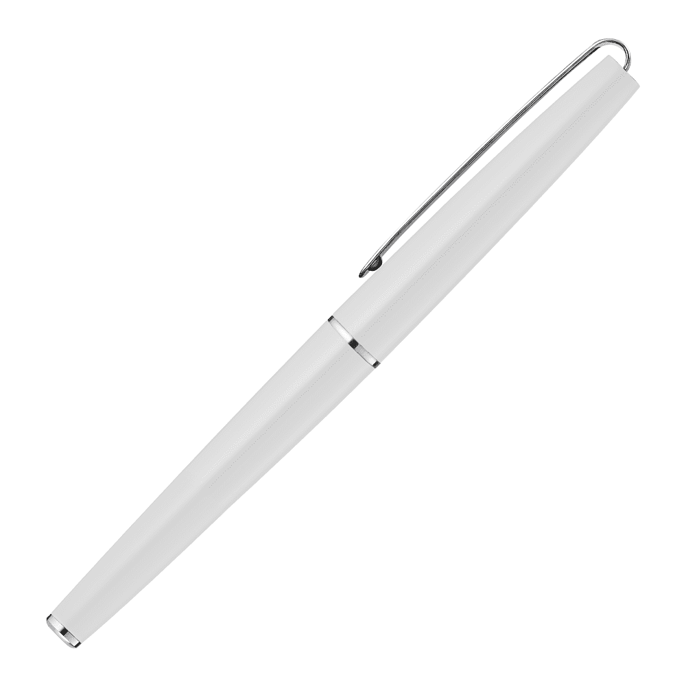 Ручка-роллер UMA "Eternity R", 0.7 мм, белый, стерж. синий