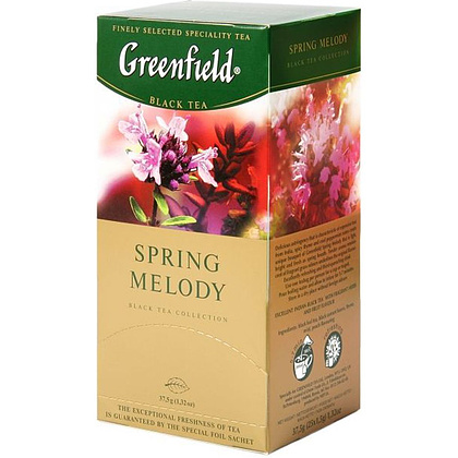 Чай "Greenfield" Spring Melody, 25 пакетиков x1.5 г, черный