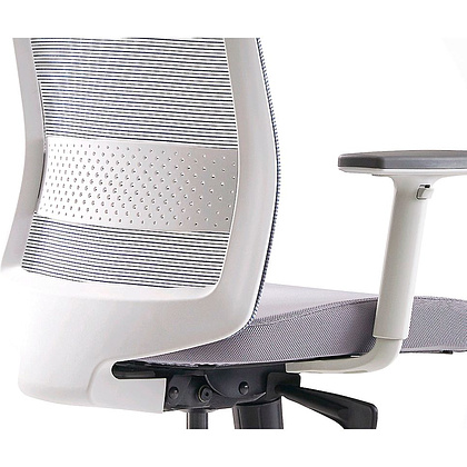 Кресло для руководителя BESTUHL "S30", сетка, ткань, пластик, серый - 7