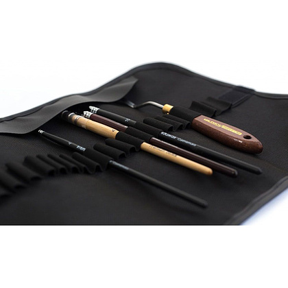 Пенал-органайзер "Малевичъ" для кистей, 26х48, черный - 4