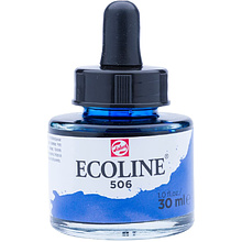 Жидкая акварель "ECOLINE", 506 ультрамарин темный, 30 мл