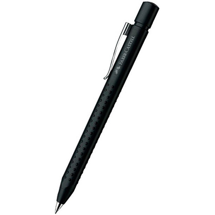 Ручка шариковая автоматическая "Faber-Castell Grip 2011", 0.7 мм, черный, стерж. синий - 2