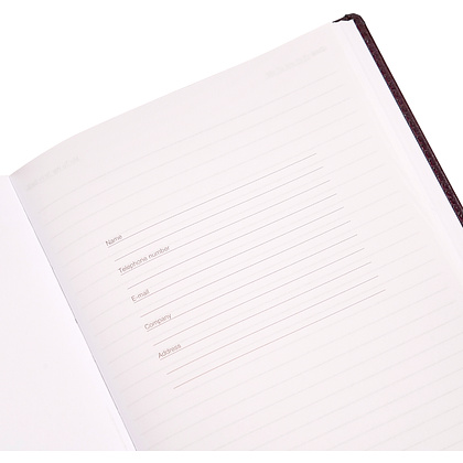 Ежедневник недатированный "Pelle Siena", А5, 272 страницы, бургунди - 9