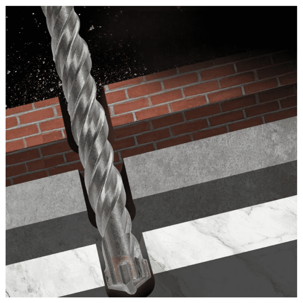 Бур по бетону Deli YS EDH-YCZ16016-E1, 16 x160 мм, X-Tip, SDS-PLUS - 6