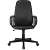 Кресло для руководителя "Бюрократ CH-808AXSN Or-16", экокожа, пластик, черный - 2