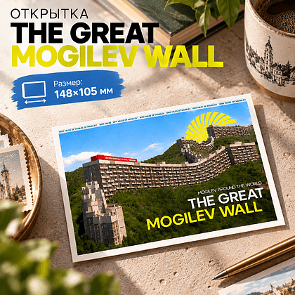 Открытка дизайнерская "The Great Mogilev wall", 148х105 мм - 2