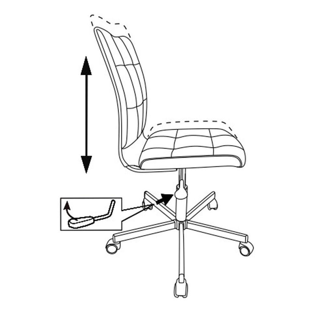 Кресло для персонала "Бюрократ СH-330M/LT", ткань, металл, песочный - 6