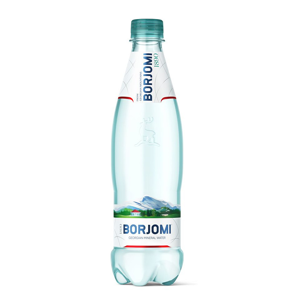 Вода минеральная "Borjomi", газированная, 0.5 л