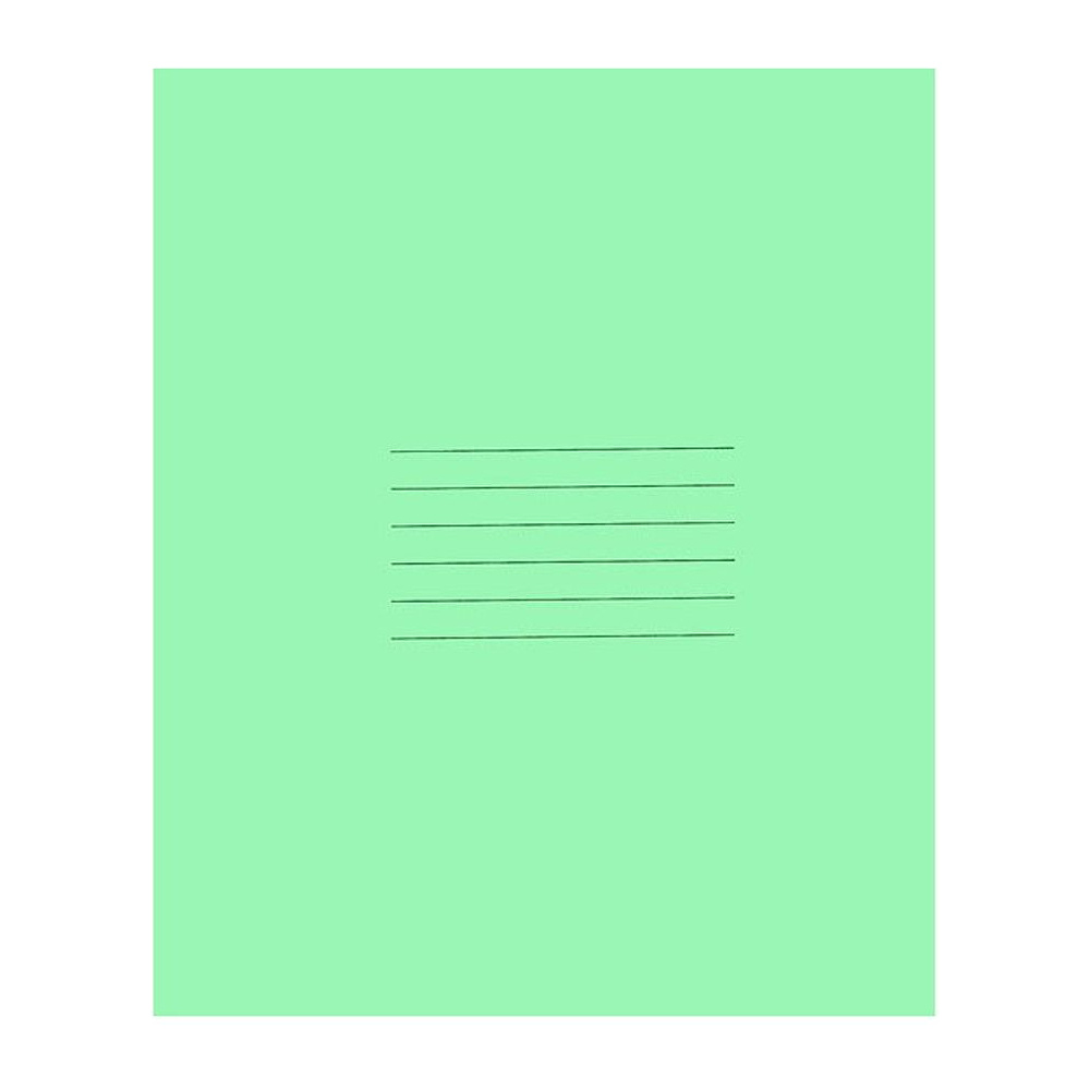 Тетрадь школьная, A5, 24 листа, линейка, зеленый