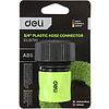 Соединитель-коннектор для шлангов Deli GS EDL8795, 3/4", быстросъемный, черный, зеленый - 3