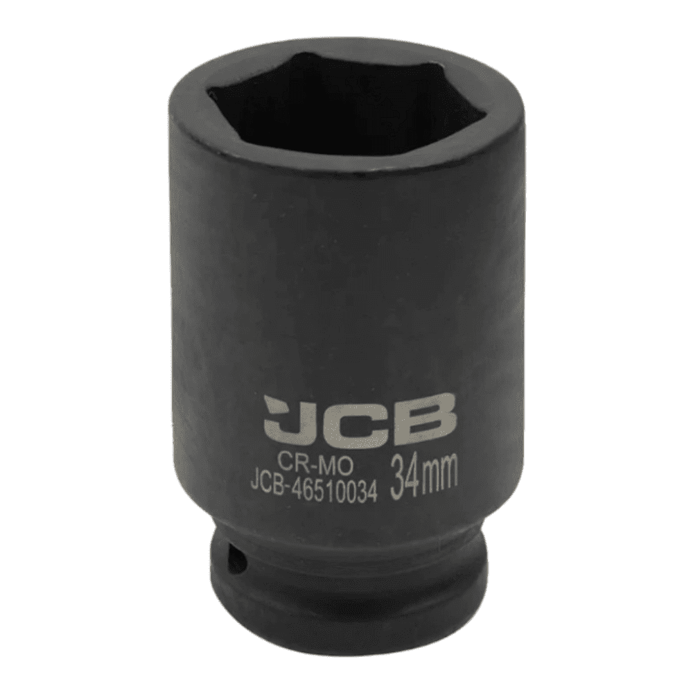 Головка ударная шестигранная глубокая JCB-46510034 3/4", 34 мм