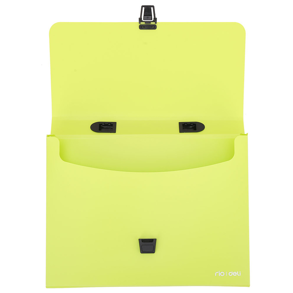 Портфель на 1 деление "Deli", пластик, 1, ассорти - 4